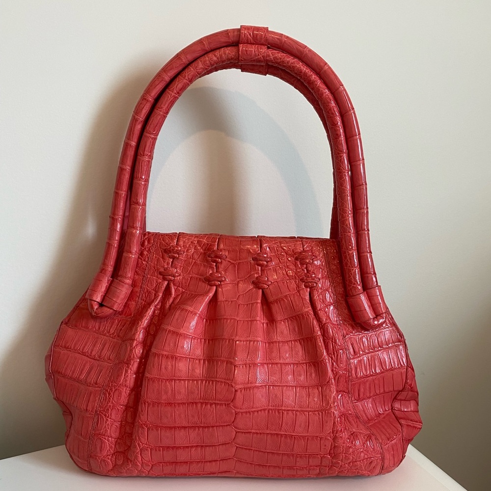 Nancy Gonzalez pink handbag